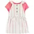 Set 2 Piezas Remera Mangas Cortas Vestido Rayas