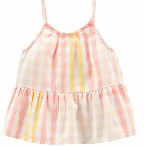 Remera volados Cuadros