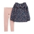 SET 2 PIEZAS REMERA MANGAS LARGA Y CALZA FLORAL