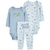 SET 3 PIEZAS BODIES MANGAS LARGA Y PANTALON OSITOS CELESTE