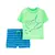 Traje de baño 2 piezas raya fluor