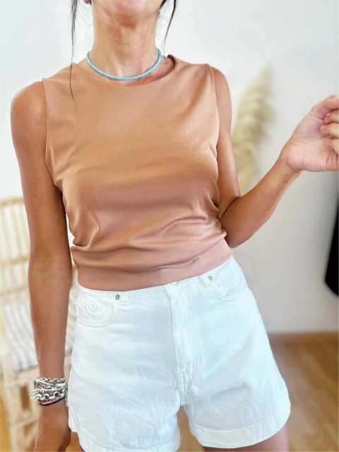 Musculosa Basica Vale Chocolate - comprar online