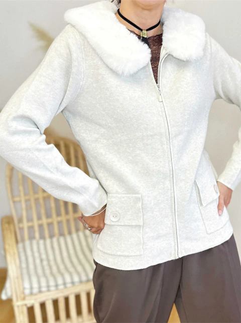 Campera Tejido Candice Hueso