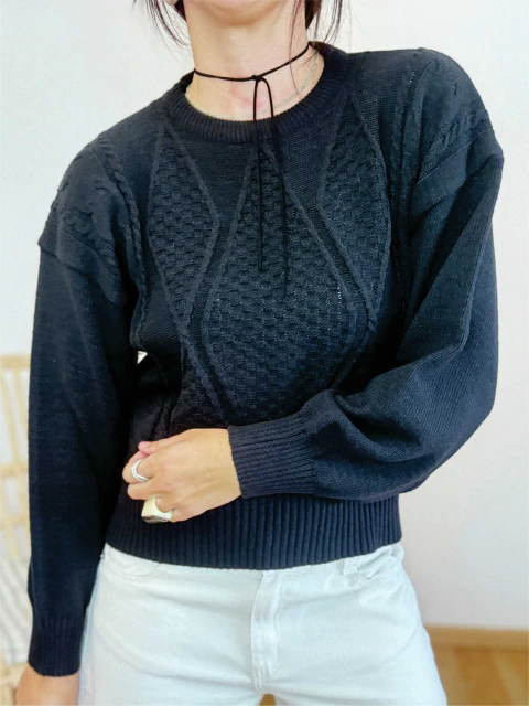 Sweater Tejida Monte Negro