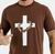 Camiseta Marrom cruz e espinhos - Vest Prime Moda Cristã