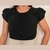 Blusa Plissada Elegante com Manga Curta - Moda Executiva - Vest Prime Moda Cristã