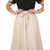 Imagem do Saia Midi Godê Alfaiataria com Amarração - Moda Executiva Elegante