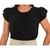 Blusa Plissada Elegante com Manga Curta - Moda Executiva na internet