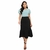 Saia Evasê Mídi com Babado - Elegância e Conforto - Vest Prime Moda Cristã