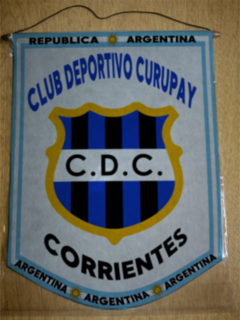 Banderín Grande Club Deportivo Curupay Corrientes - comprar online