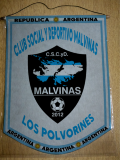 Banderín Grande Club Malvinas Los Polvorines - comprar online