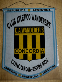 Banderín Grande Club Wanderers Concordia Entre Rios - comprar online