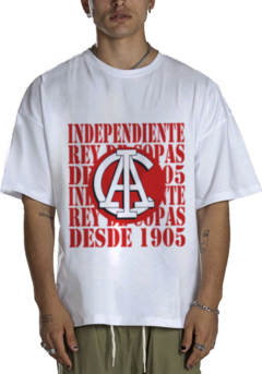 Remera Algodon Urbana De Adulto De Independiente 19 Modelos en internet