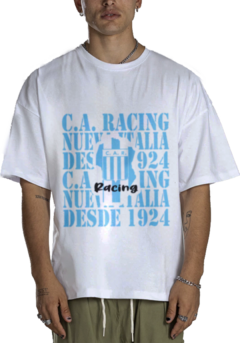 Remera Algodon Urbana De Adulto De Racing De Cordoba 7 Modelos - LM MERCHANDISING