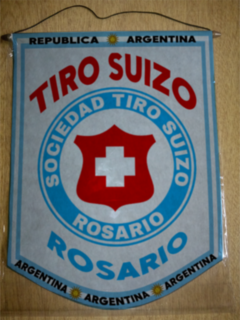 Banderín Grande Tiro Suizo Rosario - comprar online