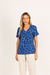 T-Shirt de Viscose Caju Azul - Ayvu: Uma nova forma de se vestir.