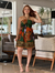 Vestido curto oliva