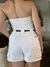Macaquinho Jeans branco - comprar online