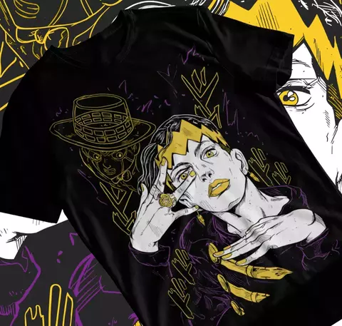 Camiseta Rohan Kishibe JoJo's Bizarre Adventure Unissex 100%algodão - comprar online