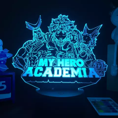 Luminária LED 3D My Hero Academia - comprar online