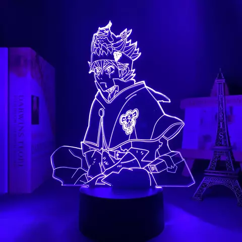 Luminária LED 3D Black Clover - comprar online