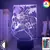 Luminária LED 3D Black Clover - loja online
