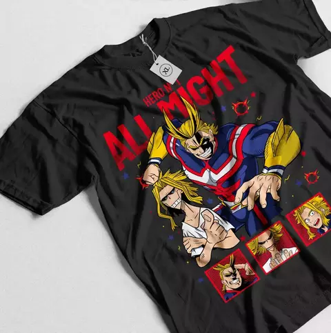Camiseta Toshinori All Might Unissex 100%algodão - comprar online