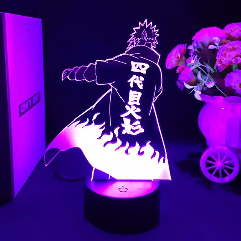 Luminária LED 3D Naruto Anime - comprar online