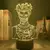 Luminária LED 3D Black Clover - loja online
