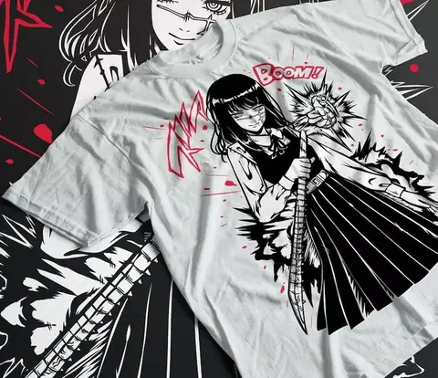 Camiseta Asa Mitaka Chainsaw man Unissex 100%algodão - comprar online