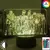 Luminária LED 3D Naruto