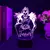 Luminária LED 3D Death Note