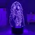 Luminária LED 3D Demon Slayer