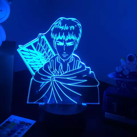 Luminária LED 3D Attack On Titan Anime - comprar online