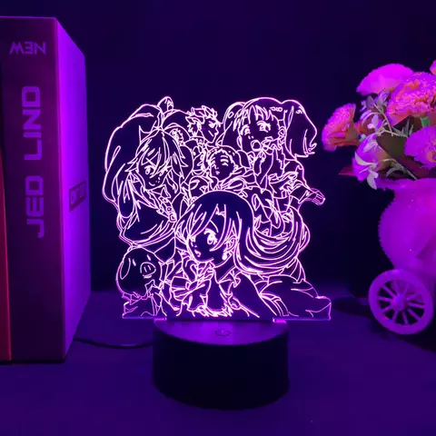 Luminária LED 3D Nanatsu No Taizai