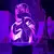 Luminária LED 3D Naruto Manga