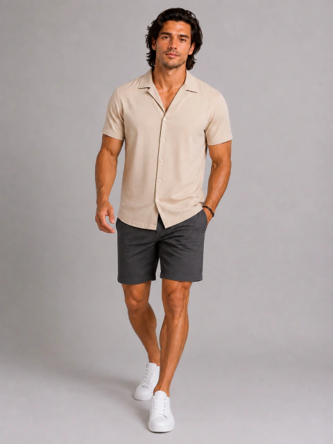 Camisa Masculina Casual Viscose Nobre Malha Fria
