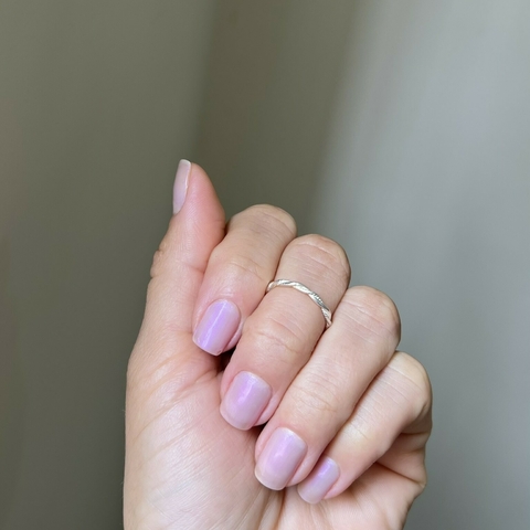 Anel Trançadinho Em Prata 925