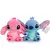 Imagem do Disney Cartoon Lilo e Stitch Plush Dolls azul e rosa, brinquedos de anime.