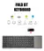 Imagem do B033 mini teclado sem fio bluetooth touchpad portátil magnético triplo dobráv