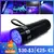 Lanterna super mini led uv 9, luz ultravioleta preta, super mini lanterna de alu