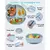 Imagem do Conjunto de 8 peças de prato de jantar de silicone para bebê Kit de alimentaç