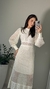 Vestido longo rendado - comprar online