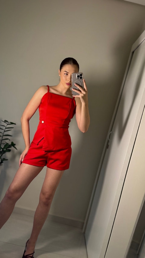 Conjunto blusa e short em Alfaiataria - comprar online