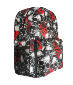 Mochila Caveira Com Rosas V114 na internet