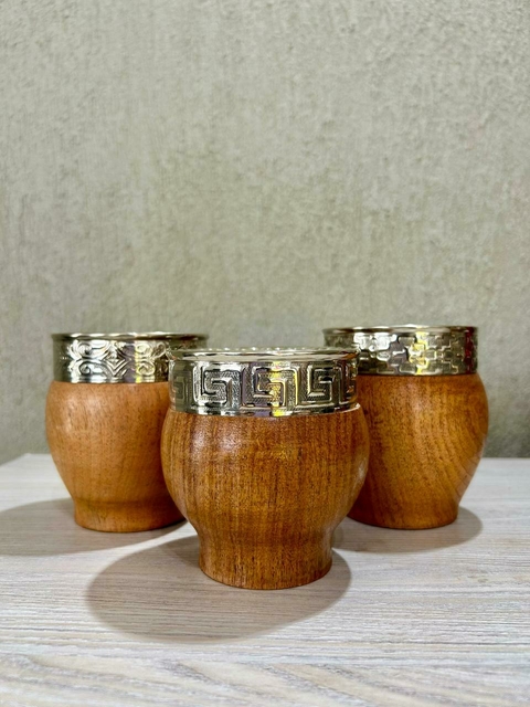 Mate Imperial Algarrobo Premium Virola Y Fleje Cincelada