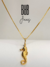 Colar ouro cavalo marinho g semijoia - comprar online