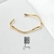 Bracelete ouro ondas regulavel semijoia - comprar online