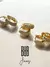 Brinco ouro argola zirconia m semijoia - comprar online