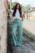 Calça Pantalona Alfaiataria Lisa